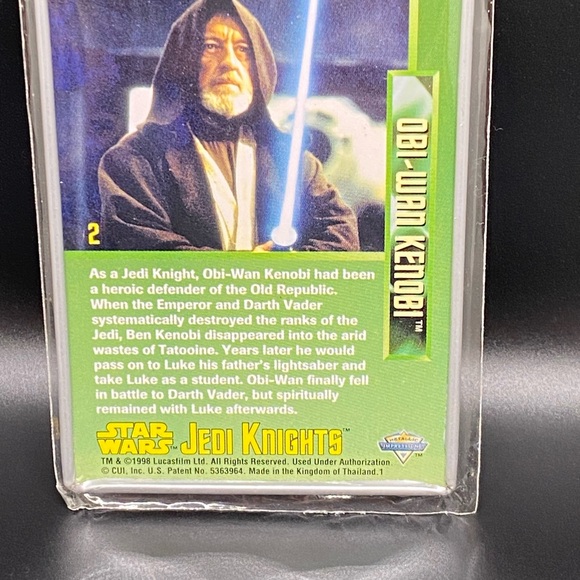 1998 Star Wars Jedi Knights Metal Cards-Metallic Impressions Set of 4 Cards - Picture 4 of 7